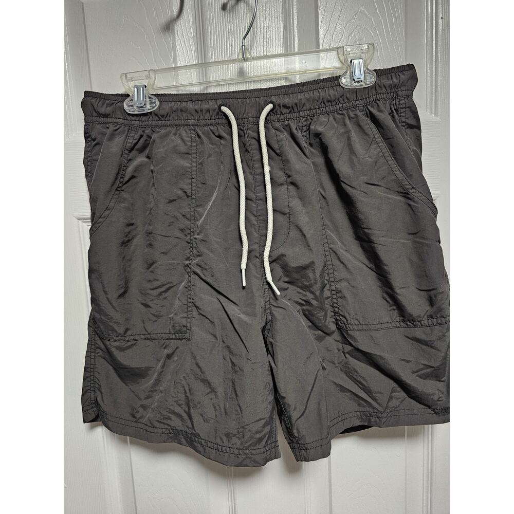Katin Swim Trunks Mesh Lined Drawstring Gray Men's Size L